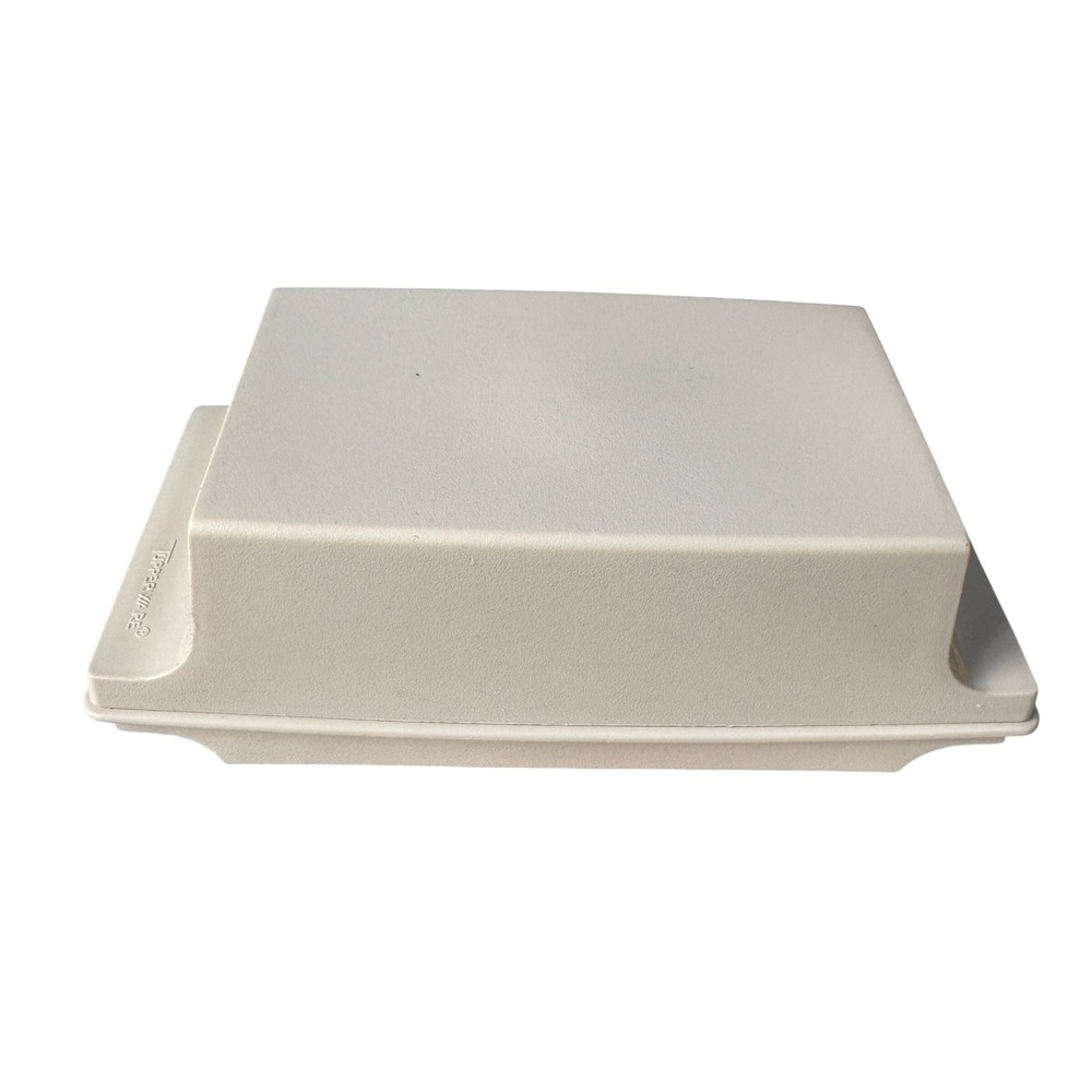 Tupperware Vintage Almond Butter Dish 1512-3 Made in Canada Beige Two‎ Piece MCM